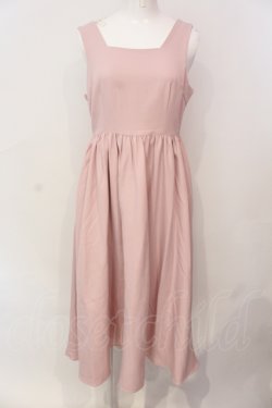 画像1: DearMyLoveRose / バックリボンドレスロングジャンスカ M ピンク O-25-06-23-064-EL-OP-IG-OS