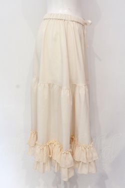 画像2: axes femme kawaii / ミディフリルペチスカート M ベージュ O-25-06-23-066-AX-SK-OW-OS