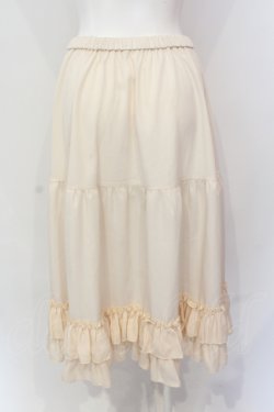 画像3: axes femme kawaii / ミディフリルペチスカート M ベージュ O-25-06-23-066-AX-SK-OW-OS