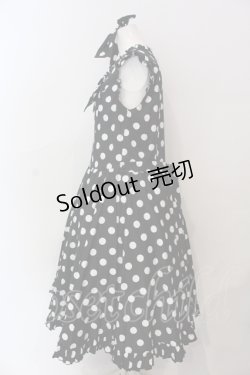 画像3: Physical Drop / 水玉サーキュラーワンピース  クロ×シロ O-25-06-23-004-LO-OP-OW-OS