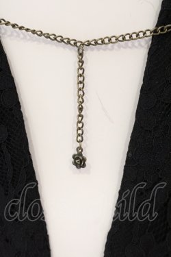 画像2: axes femme / チェーン付き総レースボレロ F クロ O-25-06-23-070-AX-TO-OW-OS