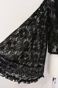 画像3: axes femme / チェーン付き総レースボレロ F クロ O-25-06-23-070-AX-TO-OW-OS