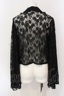 画像4: axes femme / チェーン付き総レースボレロ F クロ O-25-06-23-070-AX-TO-OW-OS