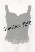 axes femme / 薔薇釦ビスチェ F クロ O-25-06-23-072-AX-TO-OW-OS