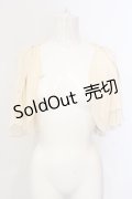 axes femme / バックレースシフォンボレロ M ベージュ O-25-06-23-076-AX-TO-YM-OS