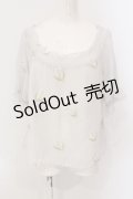 an another angelus / 鈴蘭シフォントップス  グレー O-25-09-03-1001-CA-TO-IG-OS