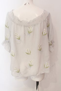 画像2: an another angelus / 鈴蘭シフォントップス  グレー O-25-06-23-079-CA-TO-IG-OS