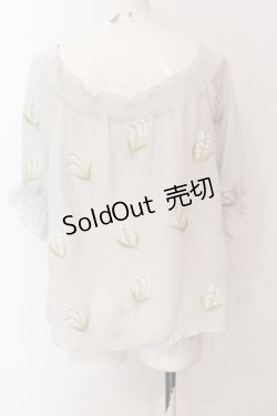 画像2: an another angelus / 鈴蘭シフォントップス  グレー O-25-09-03-1001-CA-TO-IG-OS