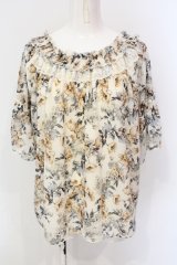 axes femme / バックシャンエスパンディプルオーバー M ベージュ O-25-06-23-083-AX-TO-YM-OS