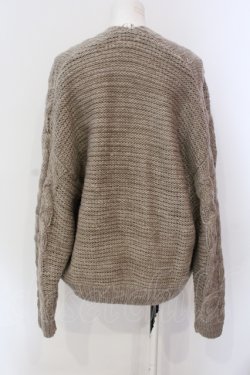 画像3: axes femme / ニットカーディガン M ダークベージュ O-25-06-23-087-AX-TO-YM-OS