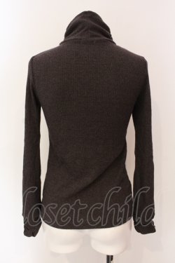画像2: axes femme / ネックレス付きテレコトップス M ブラウン O-25-06-23-100-AX-TO-YM-OS