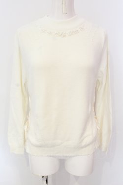 画像1: axes femme / サイドレースアップハイネックトップス M シロ O-25-06-23-105-AX-TO-YM-OS