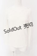 axes femme / 薔薇レースインナープルオーバー M シロ O-25-06-23-108-AX-TO-YM-OS