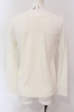 画像2: axes femme / 薔薇レースインナープルオーバー M シロ O-25-06-23-108-AX-TO-YM-OS