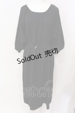 画像1: axes femme / リラックスワンピース M クロ O-25-06-23-115-AX-OP-YM-OS