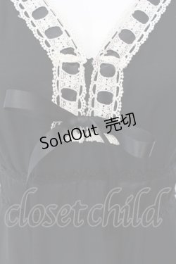 画像2: axes femme / ブーケ装飾ワンピース M クロ O-25-06-23-121-AX-OP-YM-OS