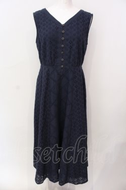 画像1: axes femme / レースパッチワークワンピース M コン O-25-06-23-122-AX-OP-YM-OS