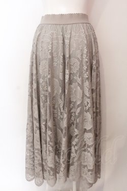 画像2: axes femme / 総レースロングスカート F グレー O-25-06-23-126-AX-SK-YM-OS