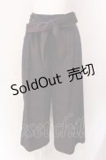 axes femme / チェック柄ワイドパンツ M ワイン O-25-06-23-133-AX-PA-YM-ZT001