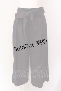 画像1: axes femme / チェック柄ワイドパンツ M ワイン O-25-06-23-133-AX-PA-YM-ZT001