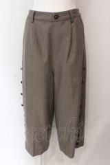 axes femme / サイドボタンワイドパンツ M グレー O-25-06-23-134-AX-PA-YM-OS