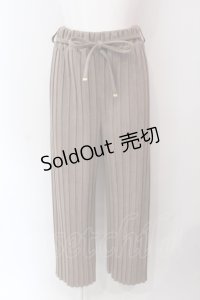 axes femme / ストレッチタックワイドパンツ M ブラウン O-25-06-23-135-AX-PA-YM-ZT103