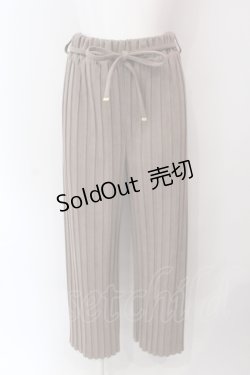 画像1: axes femme / ストレッチタックワイドパンツ M ブラウン O-25-06-23-135-AX-PA-YM-ZT103