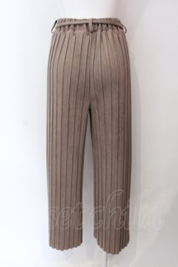 画像3: axes femme / ストレッチタックワイドパンツ M ブラウン O-25-06-23-135-AX-PA-YM-OS