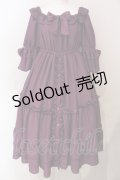Physical Drop / シャーリングワンピース  パープル O-25-06-23-009-LO-OP-OW-OS