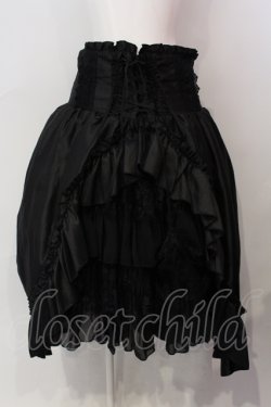 画像1: ATELIER PIERROT / Fairy Lace Corset Skirt　Size2 2 ブラック O-25-06-23-010-EL-SK-OW-OS