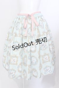 Enchantlic Enchantilly / 猫の王女達の肖像画ティアードスカート  ミント O-25-06-23-011-LO-SK-OW-OS