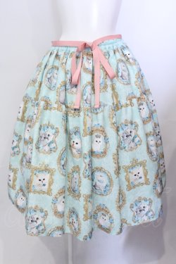 画像1: Enchantlic Enchantilly / 猫の王女達の肖像画ティアードスカート  ミント O-25-06-23-011-LO-SK-OW-OS