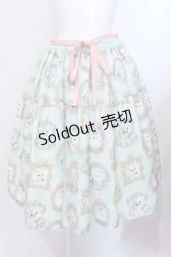 画像1: Enchantlic Enchantilly / 猫の王女達の肖像画ティアードスカート  ミント O-25-06-23-011-LO-SK-OW-OS