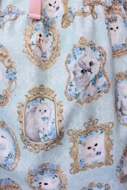 画像2: Enchantlic Enchantilly / 猫の王女達の肖像画ティアードスカート  ミント O-25-06-23-011-LO-SK-OW-OS
