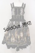 metamorphose / 【プラスサイズ】Clock Forest Night フリルジャンパースカート 2 グレイッシュナイト O-25-06-23-012-ME-OP-OW-OS