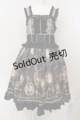 metamorphose / 【プラスサイズ】Clock Forest Night フリルジャンパースカート 2 グレイッシュナイト O-25-06-23-012-ME-OP-OW-OS