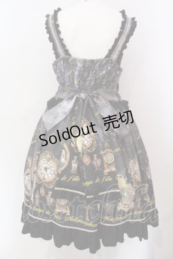 画像5: metamorphose / 【プラスサイズ】Clock Forest Night フリルジャンパースカート 2 グレイッシュナイト O-25-06-23-012-ME-OP-OW-OS