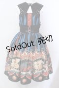 ALICE and the PIRATES / Escape Beast 柄ジャンパースカート  ネイビ O-25-06-23-013-PA-OP-IG-OS