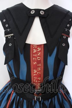 画像2: ALICE and the PIRATES / Escape Beast 柄ジャンパースカート  ネイビ O-25-06-23-013-PA-OP-IG-OS