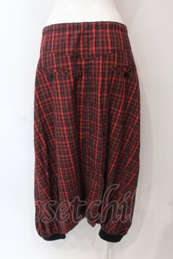 画像2: ALGONQUINS / チェックサルエルパンツ  レッド×ブラック O-25-06-23-021-AL-PA-IG-OS
