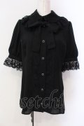 MIHO MATSUDA / ブラウス・ヴァニカ L ブラック O-25-06-23-023-GO-BL-IG-OS