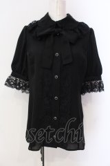 MIHO MATSUDA / ブラウス・ヴァニカ L ブラック O-25-06-23-023-GO-BL-IG-OS