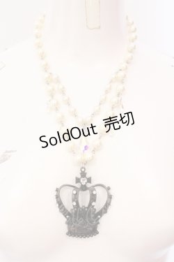 画像1: BABY,THE STARS SHINE BRIGHT / Royal Crown ネックレス  アンティーク×パール O-25-06-24-004-BA-AC-IG-OS