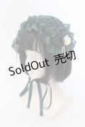 metamorphose / チュールレースヘッドドレス  ボトルグリーン O-25-06-24-039-ME-AC-IG-OS