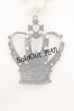 画像2: BABY,THE STARS SHINE BRIGHT / Royal Crown ネックレス  アンティーク×パール O-25-06-24-004-BA-AC-IG-OS