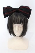 metamorphose / セーラーリボンカチューシャ  クロ×アカ O-25-06-24-040-ME-AC-IG-OS