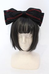 metamorphose / セーラーリボンカチューシャ  クロ×アカ O-25-06-24-040-ME-AC-IG-OS