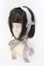 画像1: Chalmiere / シュエットヘッドドレス F グレー O-25-06-24-042-LO-ZA-YM-ZT271-F002 (1)
