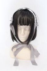 画像2: Chalmiere / シュエットヘッドドレス F グレー O-25-06-24-042-LO-ZA-YM-ZT271-F002 (2)
