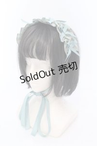 Chalmiere / フリルヘッドドレス  グリーン O-25-06-24-045-LO-AC-IG-OS